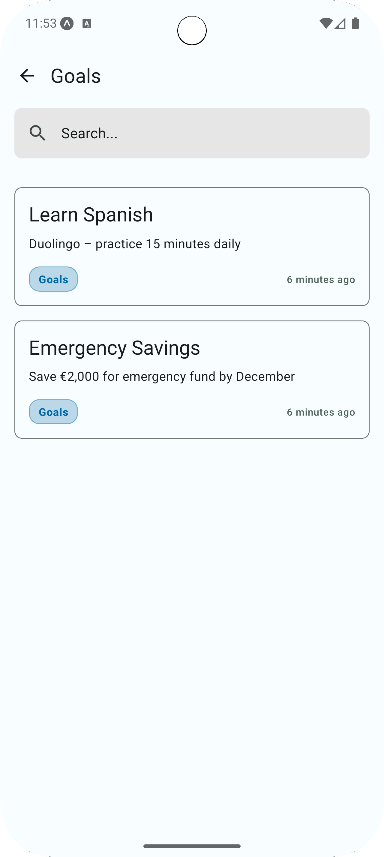 exoNote Categories Filter