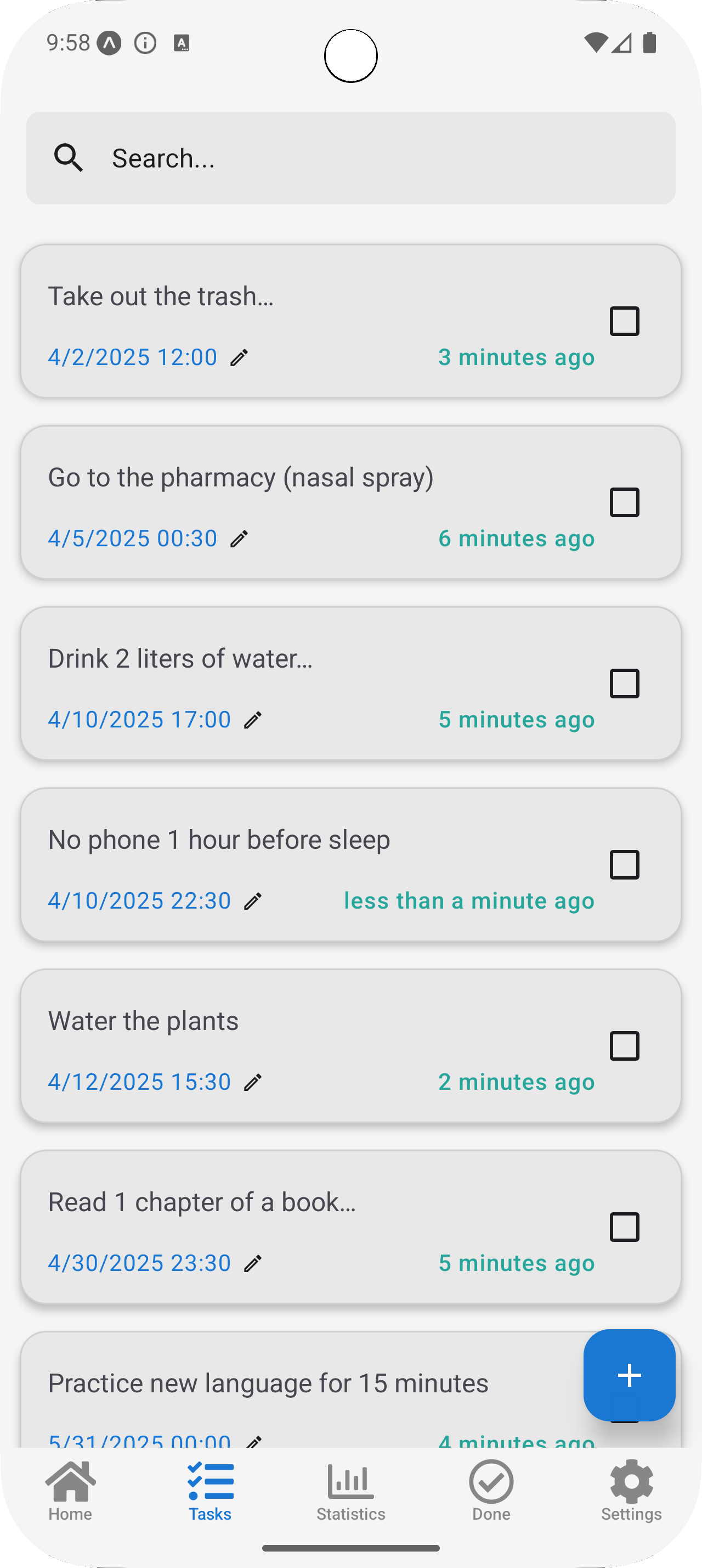App Screenshot Tasks